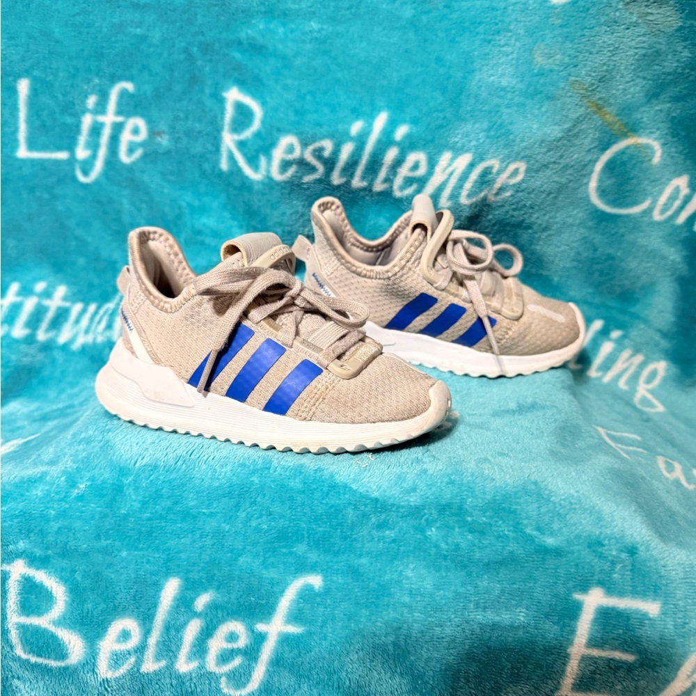 Adidas Kids's Grey and Blue Sneakers